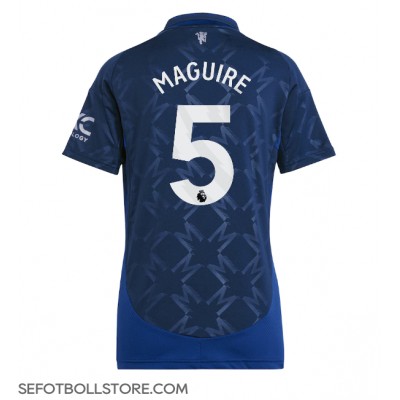 Manchester United Harry Maguire #5 Replika Bortatröja Dam 2024-25 Kortärmad Manchester United Harry Maguire #5 Replika Bortatröja Dam 2024-25 Kortärmad